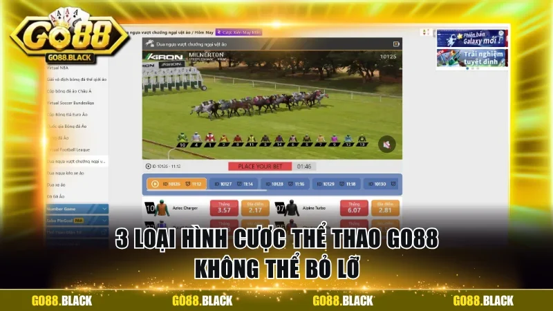 3 loại hình cược thể thao GO88 không thể bỏ lỡ
