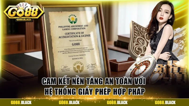 Cam kết nền tảng an toàn với hệ thống giấy phép hợp pháp