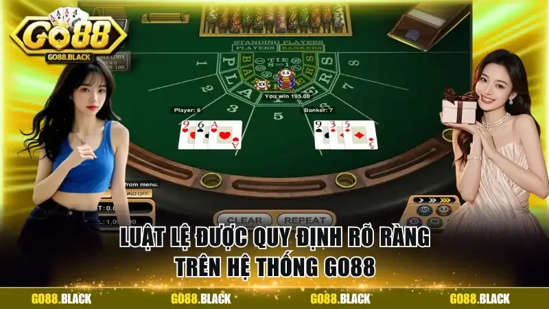Luật lệ được quy định rõ ràng trên hệ thống GO88