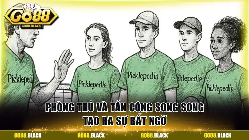 Phòng thủ và tấn công song song tạo ra sự bất ngờ
