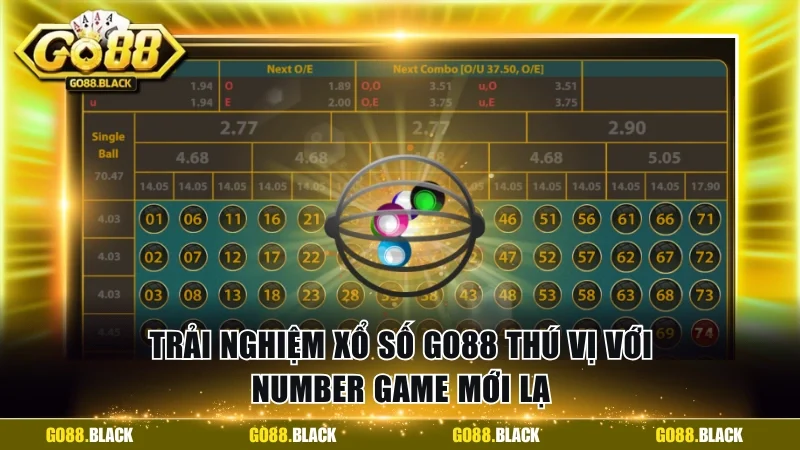 Trải nghiệm xổ số GO88 thú vị với Number Game mới lạ